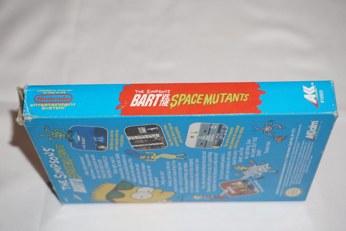 Simpsons Bart vs Space Mutants (Nintendo NES) Complete in Box CIB