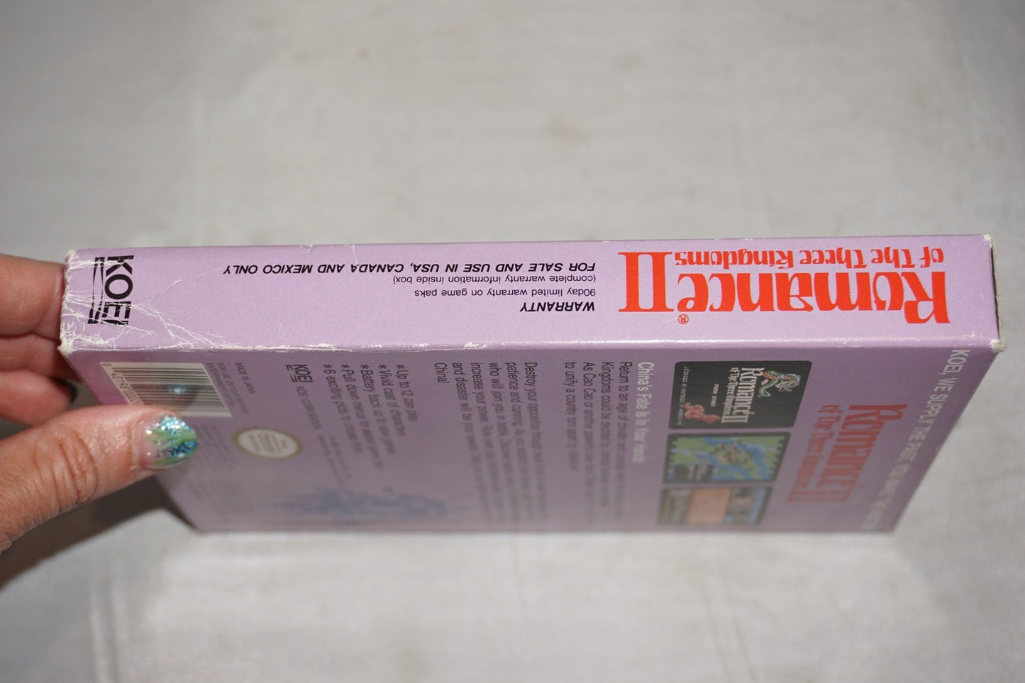 Romance of the Three Kingdoms II 2 (Nintendo NES) Complete in Box CIB