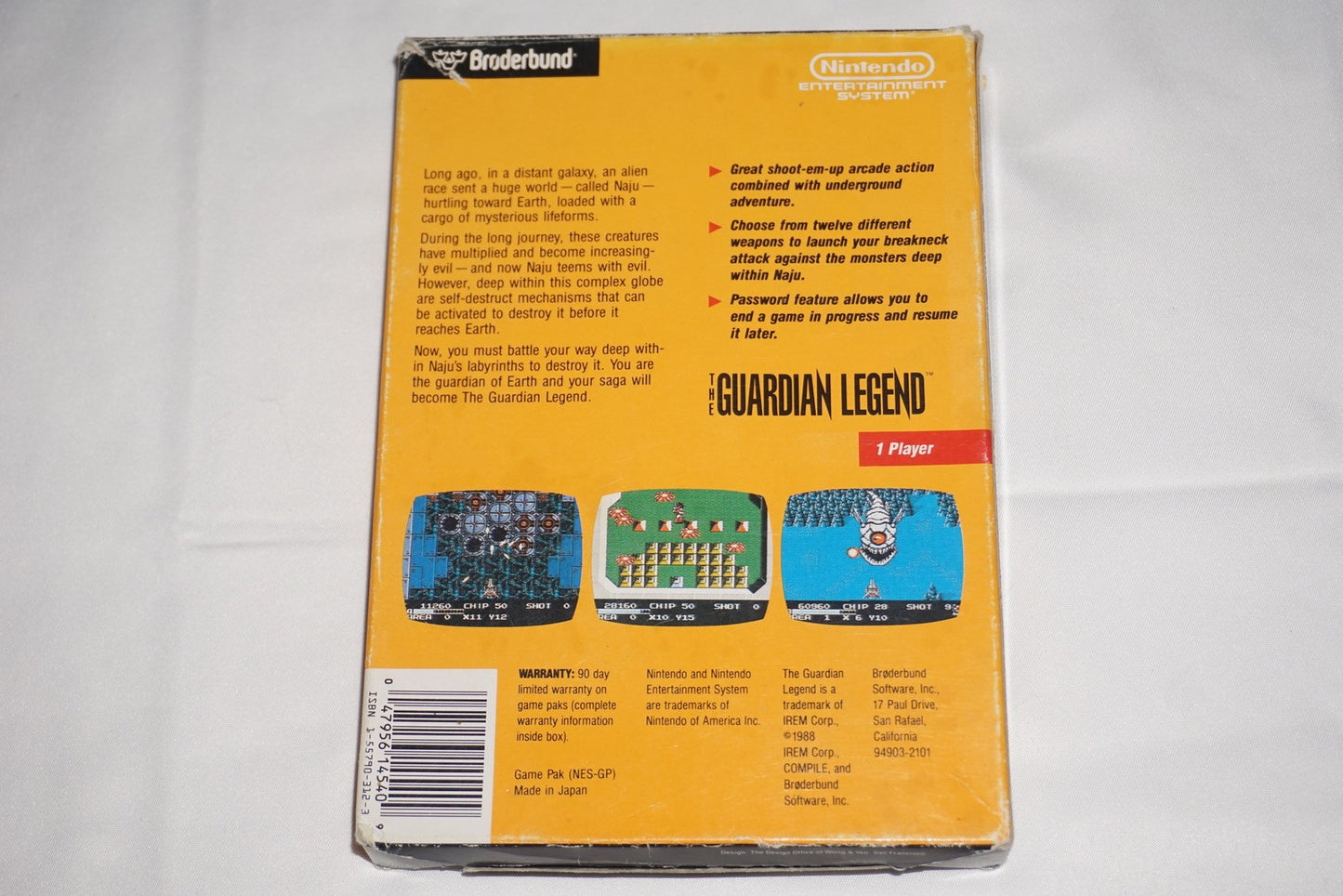 Guardian Legend (Nintendo NES) Complete in Box CIB
