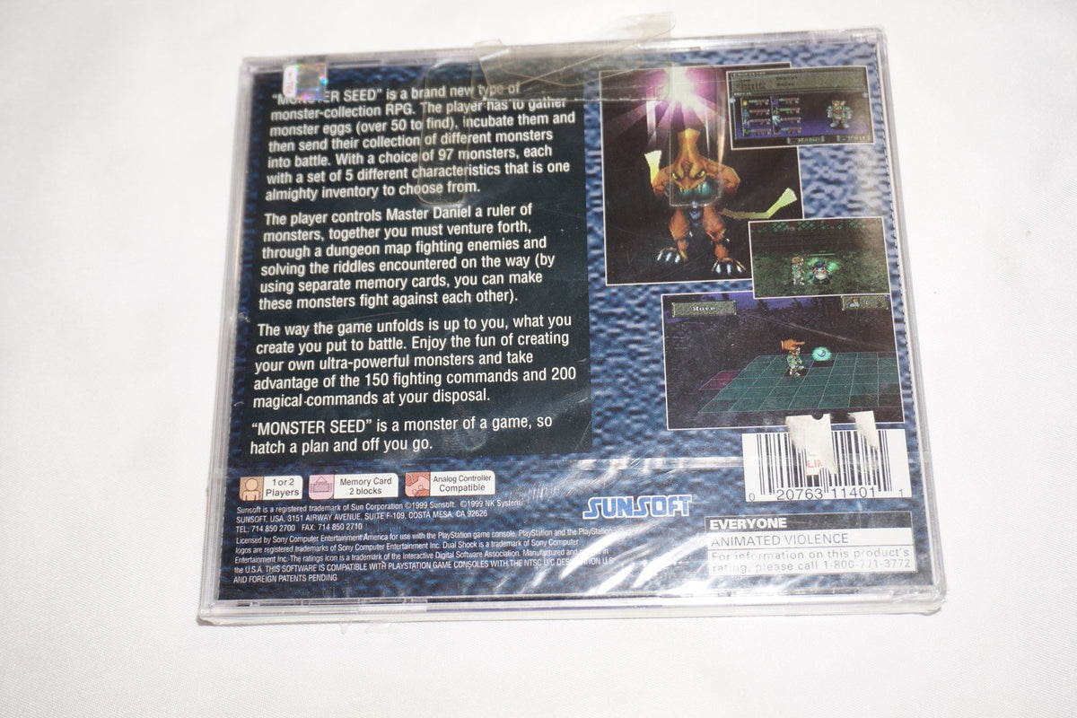 Monsterseed (Sony Playstation 1 ps1) NEW Sealed