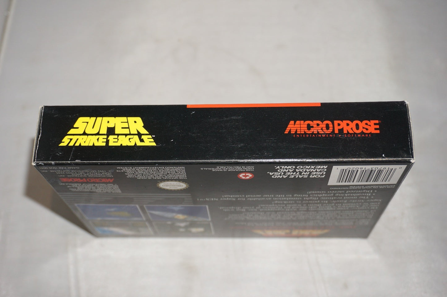 Super Strike Eagle (Super Nintendo SNES) Complete in Box w/ Reg Card Poster CIB
