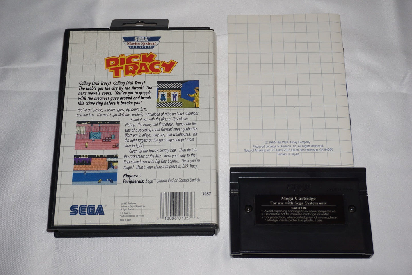Dick Tracy (Sega Master System SMS) Complete in Case