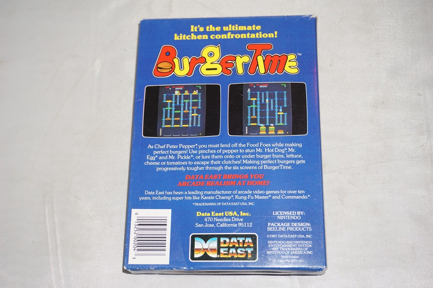 Burgertime (Nintendo NES) Complete in Box CIB