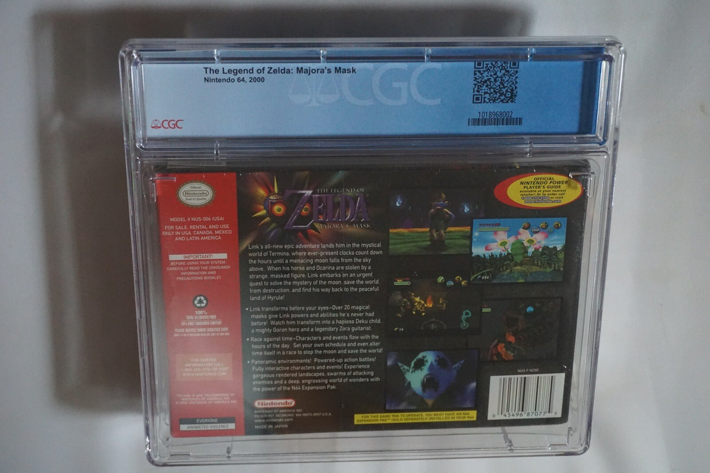 Legend of Zelda Majora’s Mask (Nintendo 64 N64) CGC 9.0 A NEW Sealed