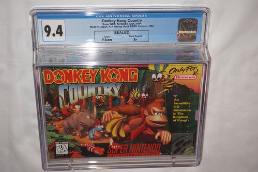 Donkey Kong Country 1 (Nintendo NES) CGC 9.4 A+ NEW Sealed