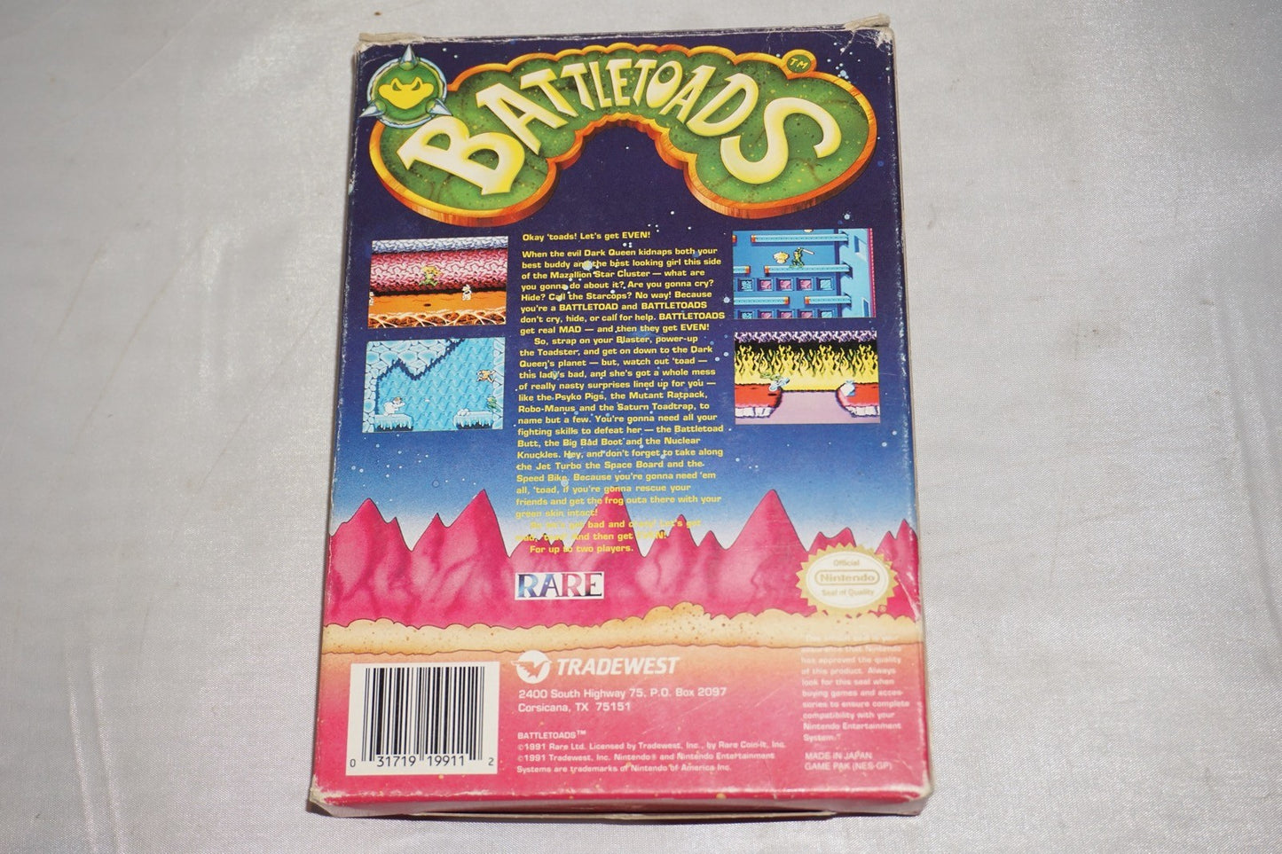 Battletoads (Nintendo NES) Complete in Box CIB