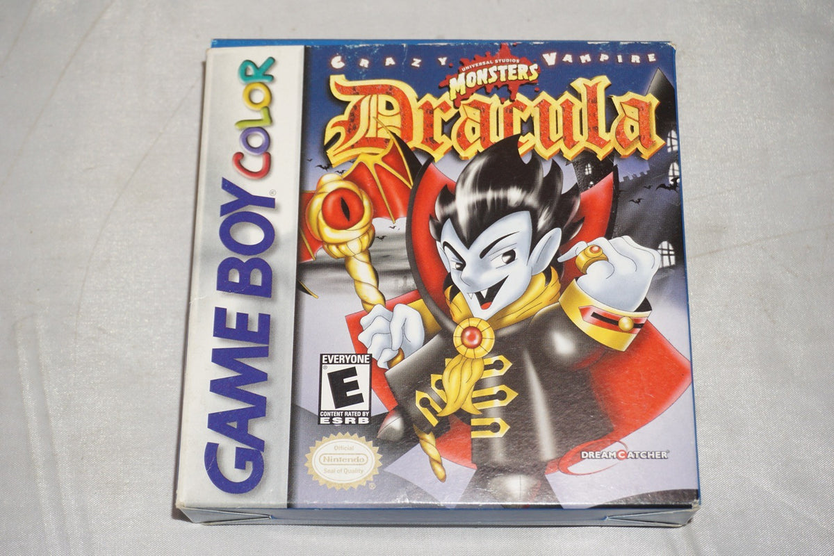 Dracula Crazy Vampire Gameboy Color Game Boy Complete w/ Reg CIB Authentic