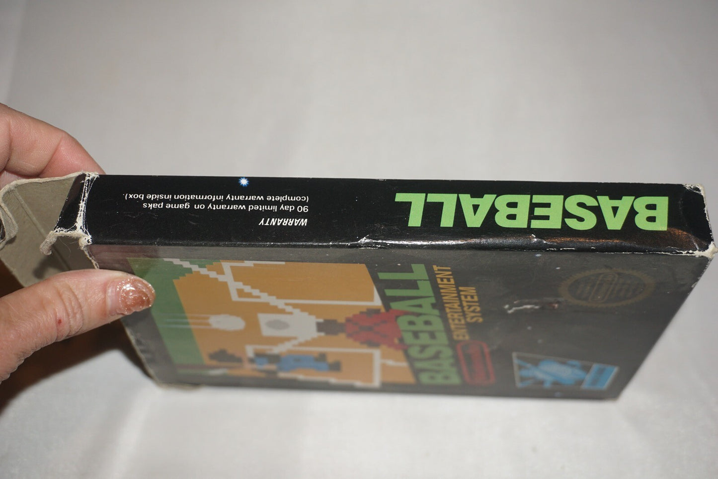 Baseball HANGTAB (Nintendo NES) Complete in Box CIB #2