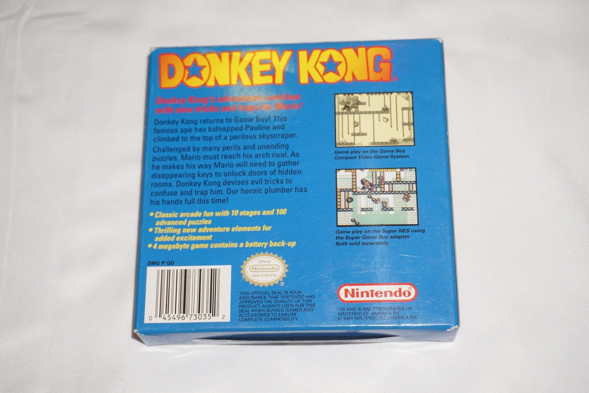 Donkey Kong (Nintendo Game Boy Game Boy) Complete in Box CIB