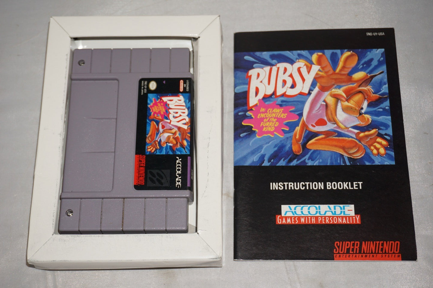 Bubsy 1 (Super Nintendo SNES) Complete in Box CIB