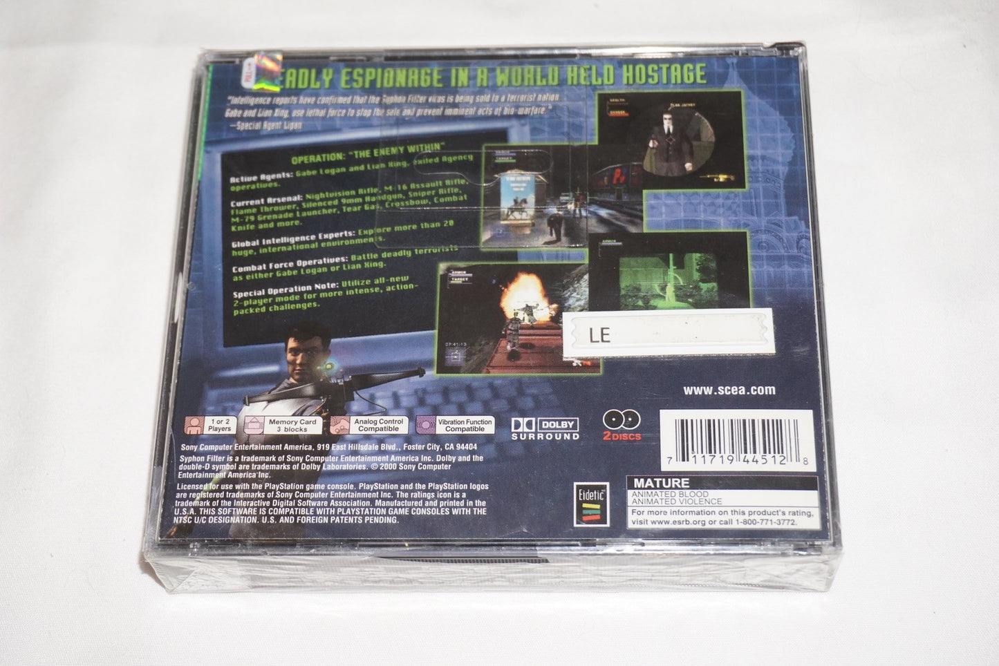 Syphon Filter 2 GH (Sony Playstation 1 ps1) NEW Factory Sealed