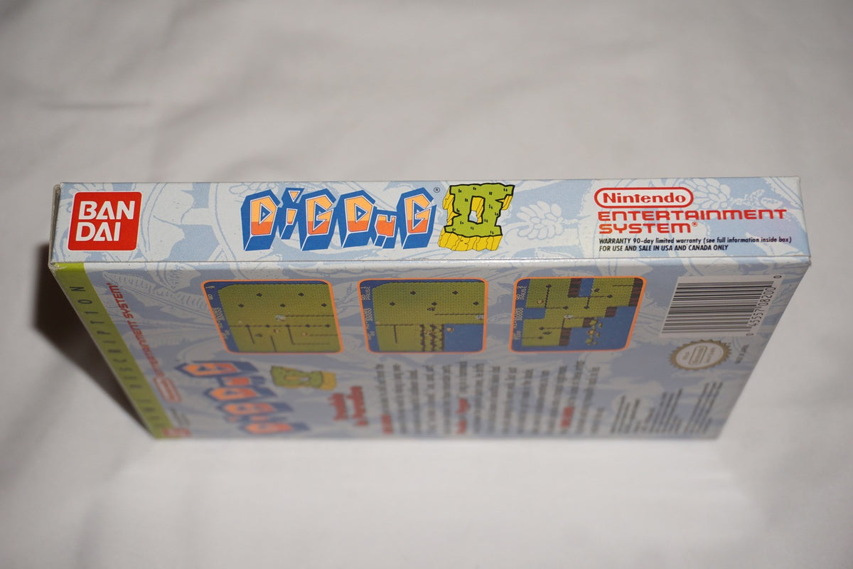 Dig Dug II 2 (Nintendo NES) Complete in Box CIB