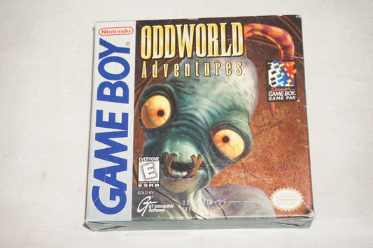Oddworld Adventures (Nintendo Gameboy Game Boy GB) Complete CIB Authentic