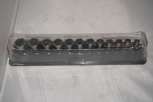Snap On 12 pc 3/8" Semi Deep Metric Impact Socket Set 1/4" 212imfmsy NEW Sealed