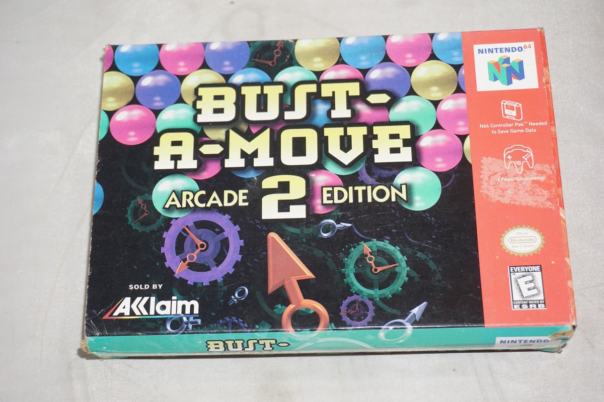 Bust-A-Move 2: Arcade Edition (Nintendo 64 N64) Complete in Box CIB