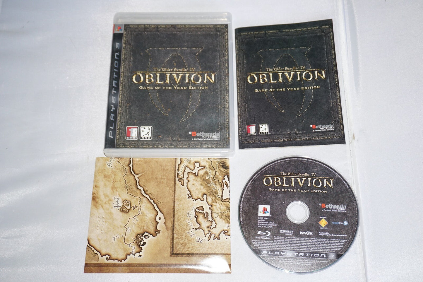 Elder Scrolls IV Oblivion GOTY Year (Playstation 3 ps3) Complete KOREAN Import