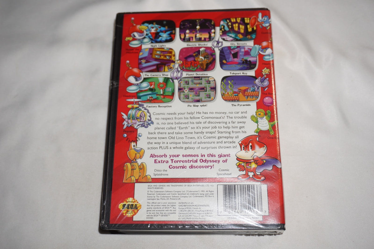 Cosmic Spacehead (Sega Genesis) NEW Sealed