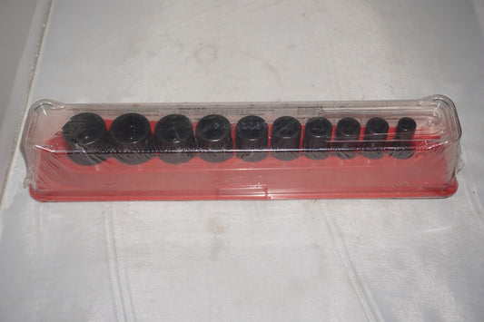 Snap On 10 pc 3/8" Semi Deep Impact Socket Set 210imfsya NEW Sealed