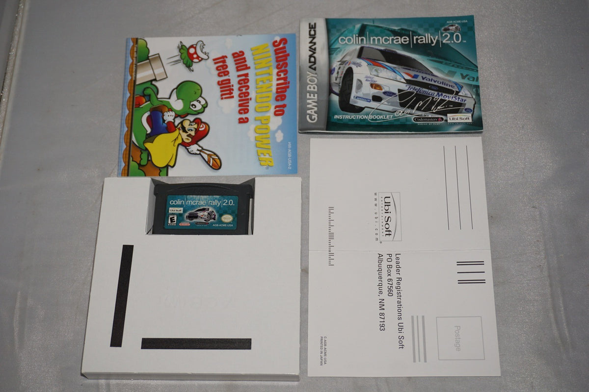 Colin Mcrae Rally 2.0 (Gameboy Advance GBA Game Boy) Complete Reg CIB Authentic