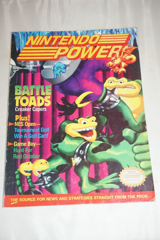 Nintendo Power Vol 25 Battletoads Magazine #1 Poster