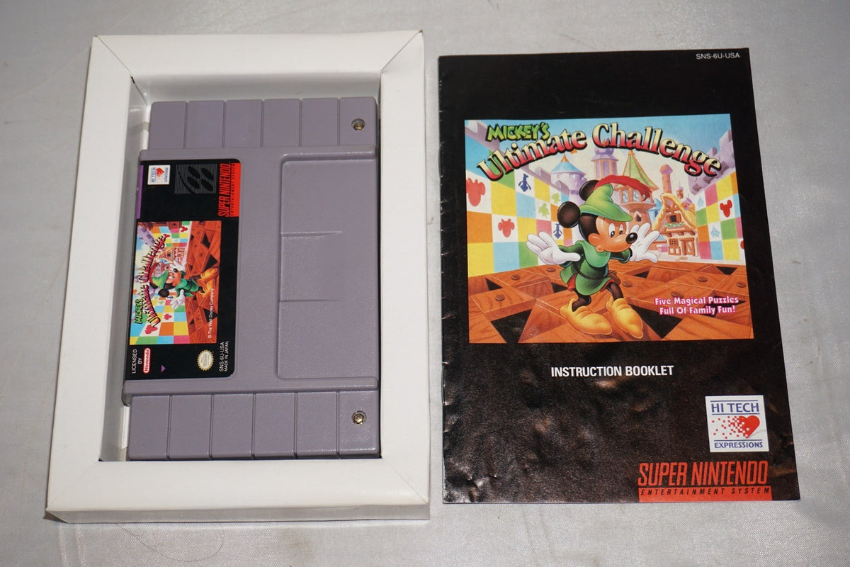 Mickey's Ultimate Challenge (Super Nintendo SNES) Complete in Box CIB