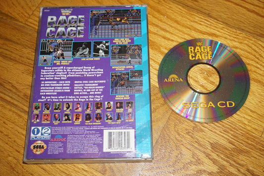 Wwf Rage In The Cage WWE (Sega CD) with Case