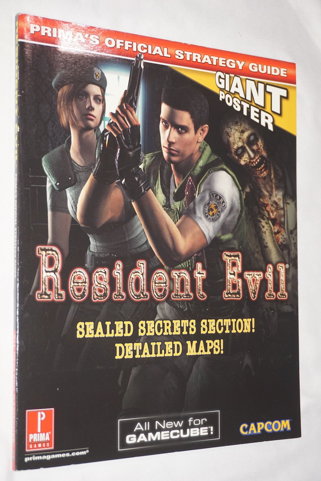 Resident Evil 1 Prima Strategy Guide Gamecube w/ Poster Secrets