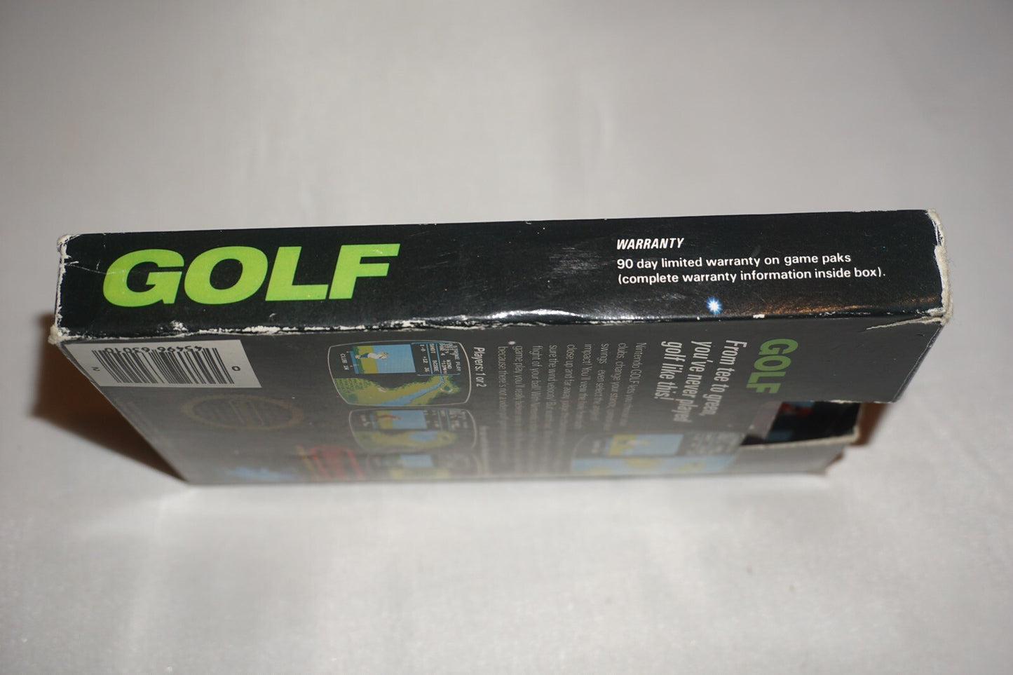 Golf STICKER (Nintendo NES) Complete in Box CIB #8