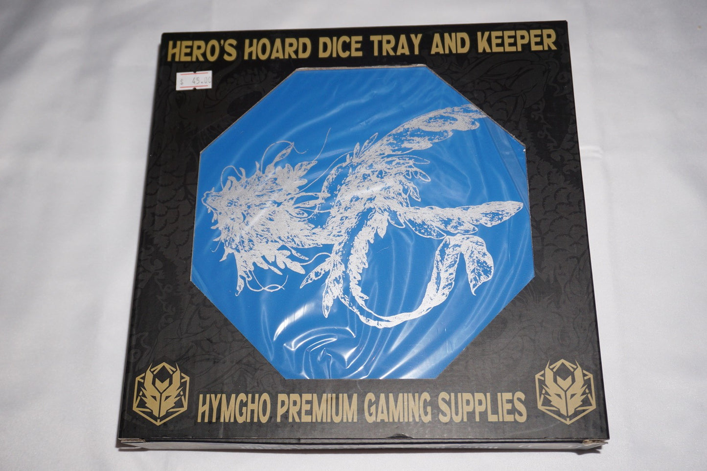 Hero's Hoard Dice Tray & Keeper Blue Hymgho NEW