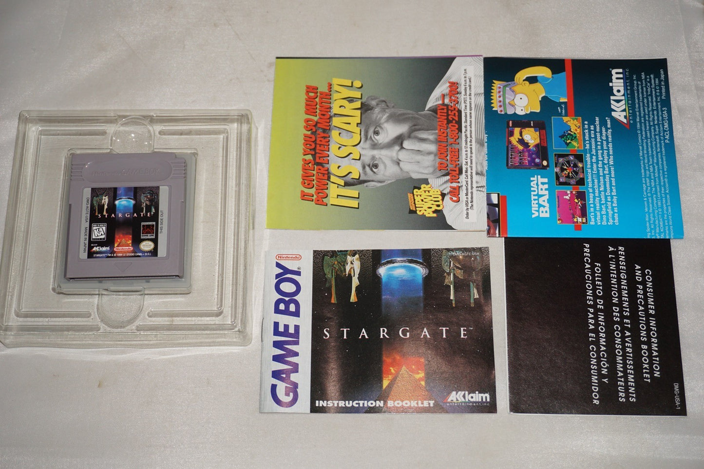 Stargate (Nintendo Gameboy Game Boy GB) Complete CIB Authentic