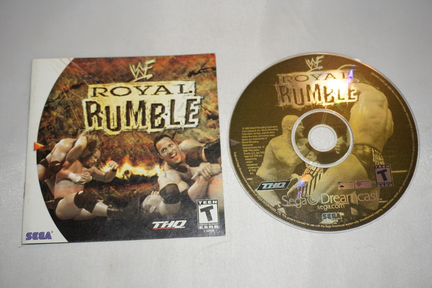 WWE WWF Royal Rumble (Sega Dreamcast) with Manual Tested
