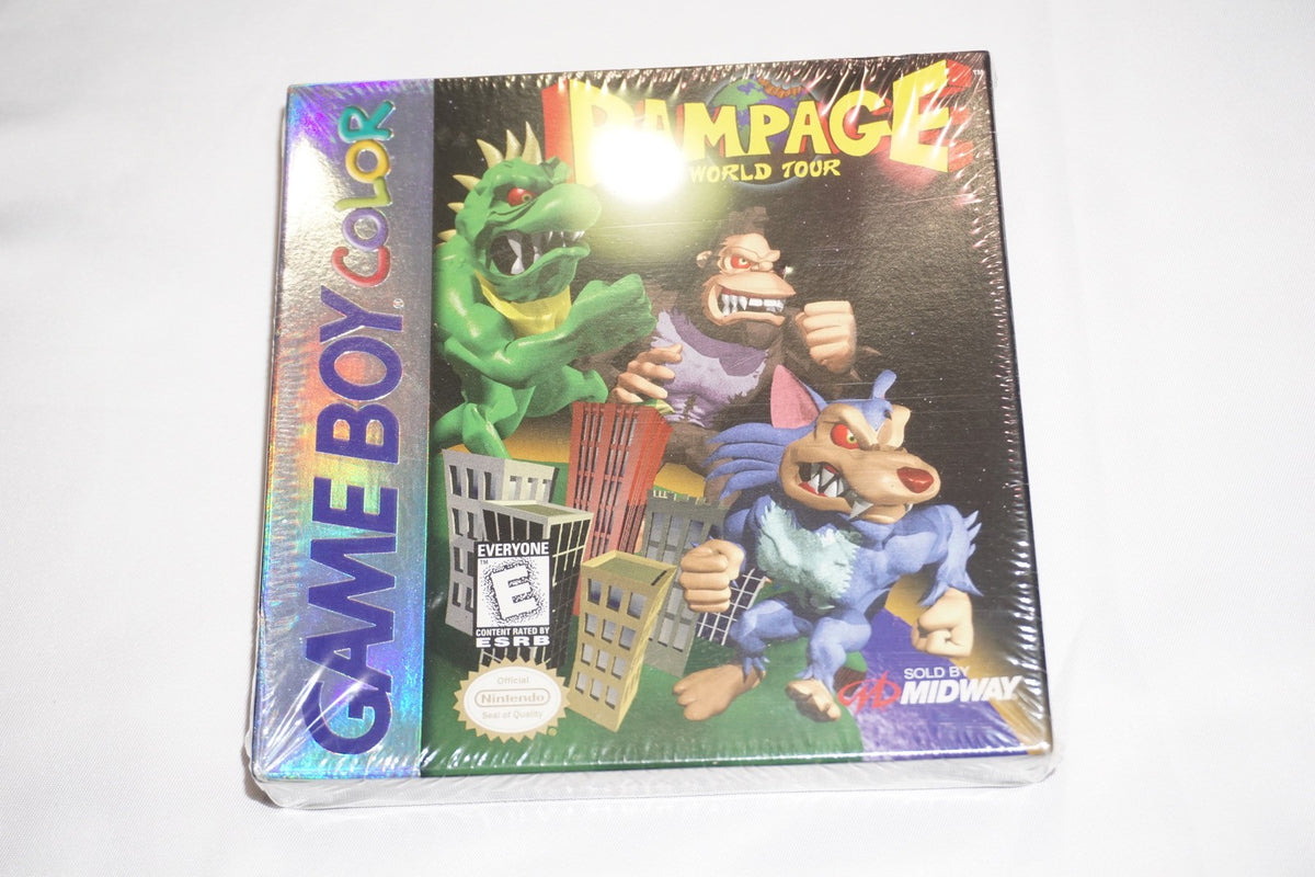 Rampage World Tour (Nintendo Game Boy Color Gameboy) NEW Sealed