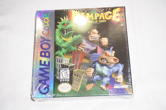 Rampage World Tour (Nintendo Game Boy Color Gameboy) NEW Sealed