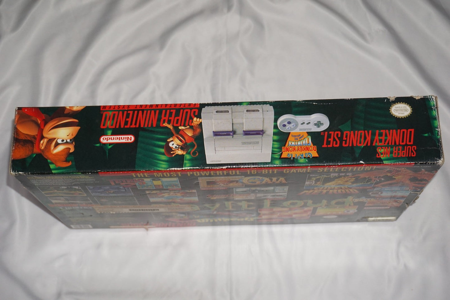 Donkey Kong Country Super Nintendo SNES Console System Matching Serial CIB Box