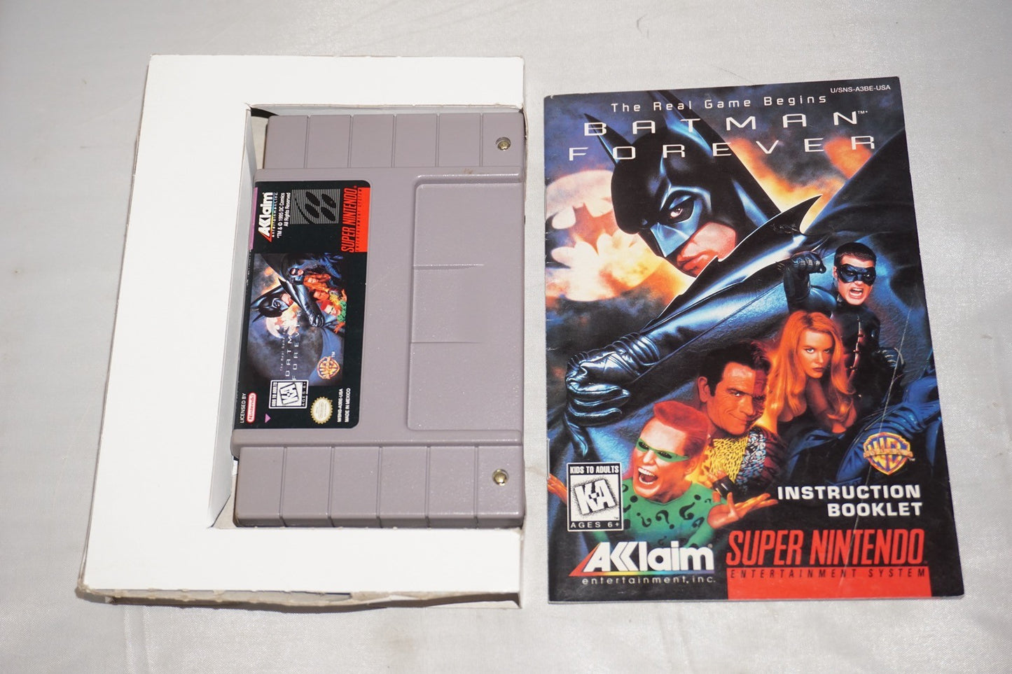 Batman Forever (Super Nintendo SNES) Complete in Box CIB