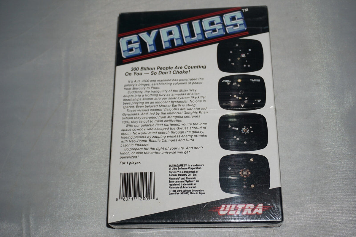 Gyruss (Nintendo NES) NEW Factory Sealed