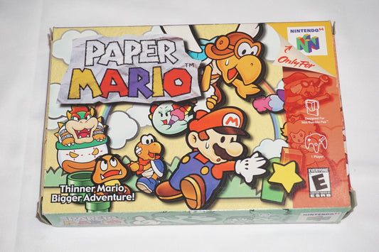 Paper Mario (Nintendo 64 N64) Complete in Box CIB Authentic