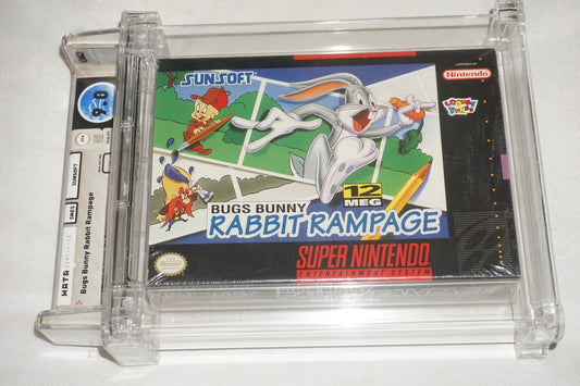 Bugs Bunny Rabbit Rampage (Super Nintendo SNES) NEW Sealed WATA 9.0 A