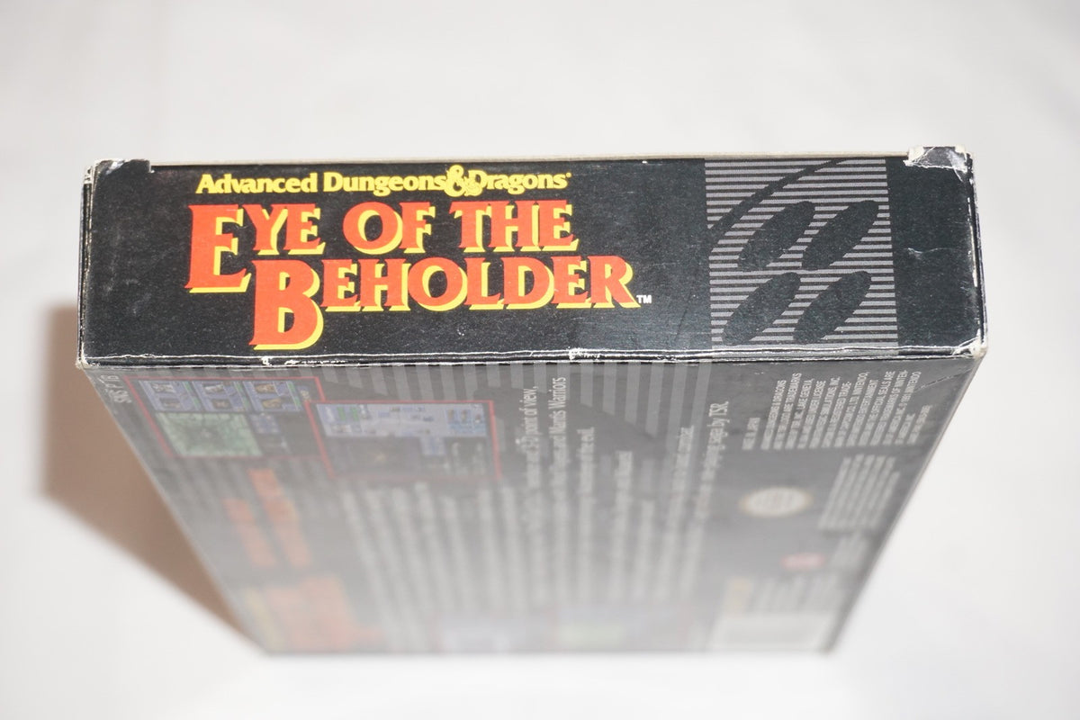 Advanced Dungeons & Dragons Eye of  Beholder (Super Nintendo SNES) Complete CIB
