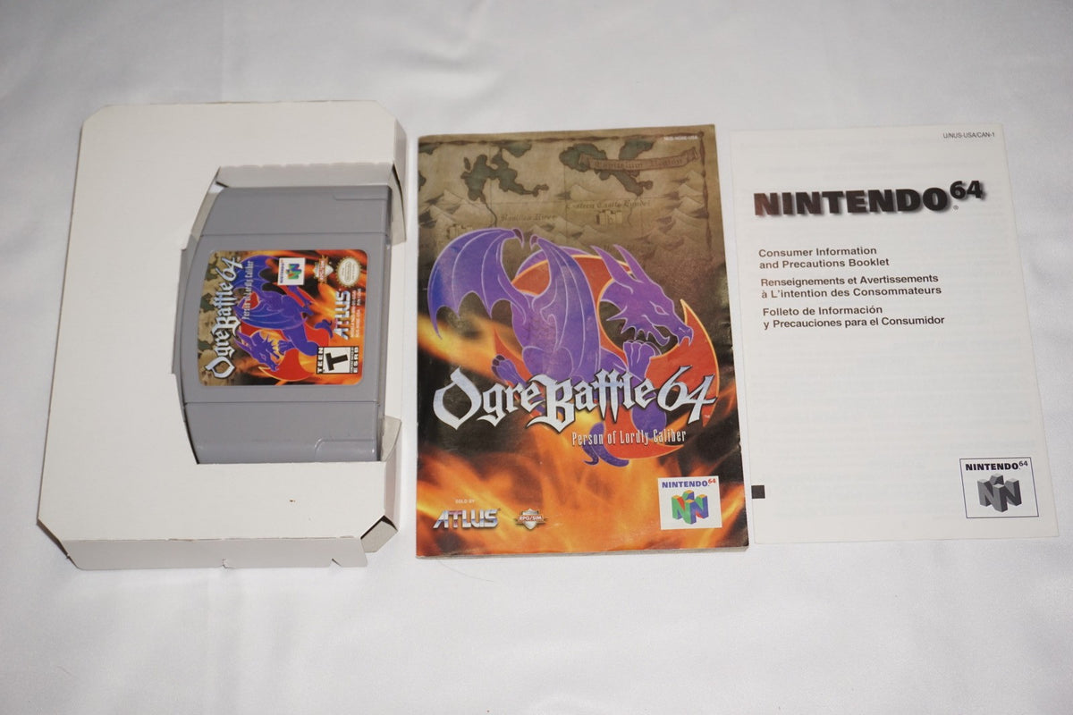 Ogre Battle (Nintendo 64 N64) Complete in Box CIB Authentic