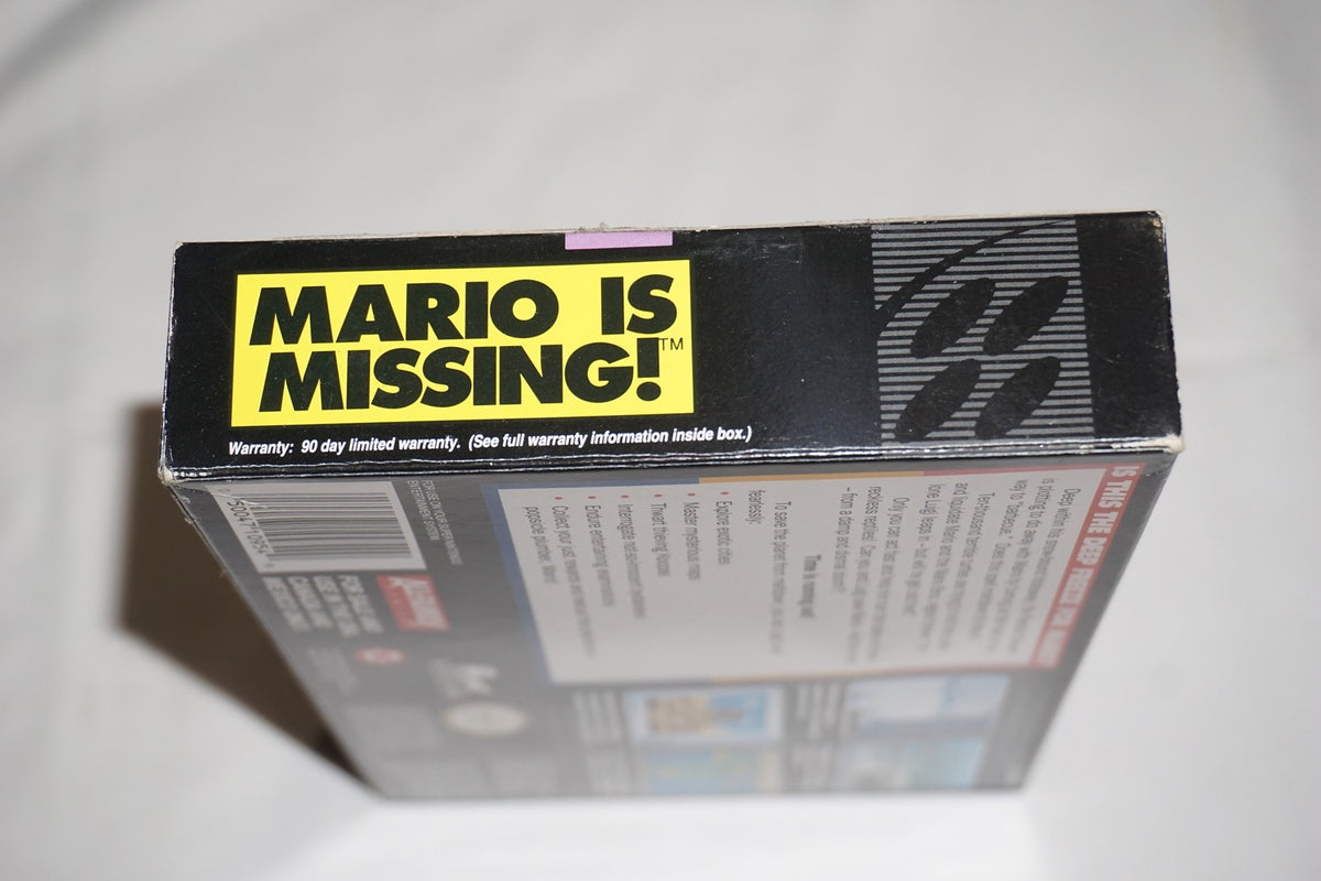 Mario is Missing (Super Nintendo SNES) Complete in Box CIB