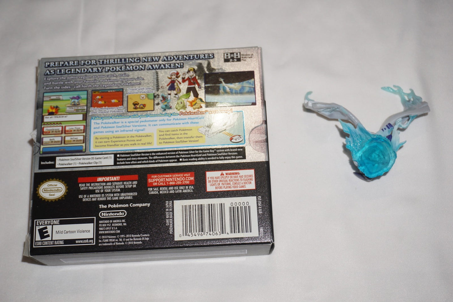 Pokemon Soulsilver (Nintendo DS) Complete in Box Lugia Figure Jacket Walmart