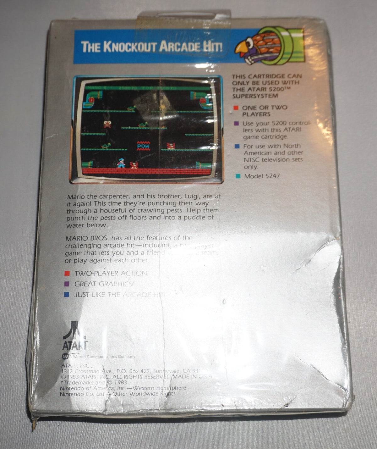 Mario Bros (Atari 5200) NEW Sealed In Box