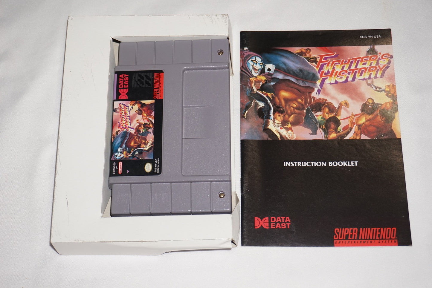 Fighter's History (Super Nintendo SNES) Complete in Box CIB