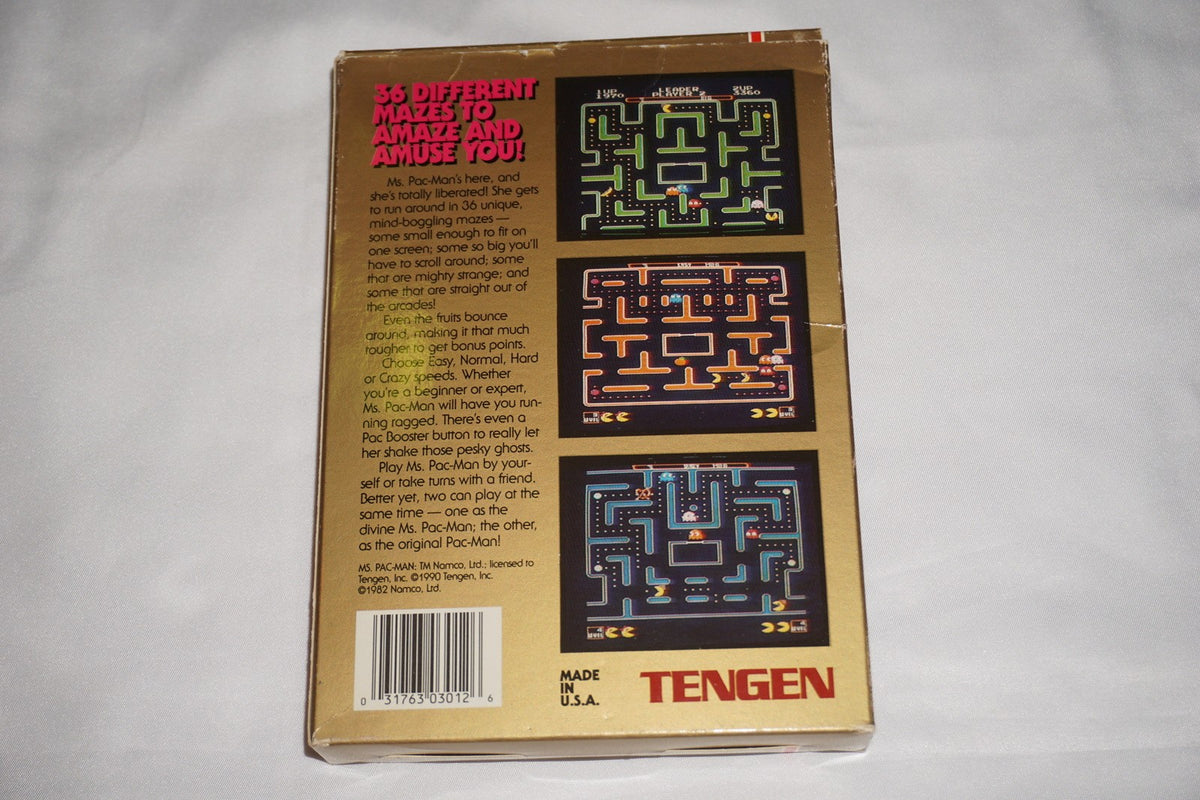 Ms Pac Man (Nintendo NES) Complete in Box CIB
