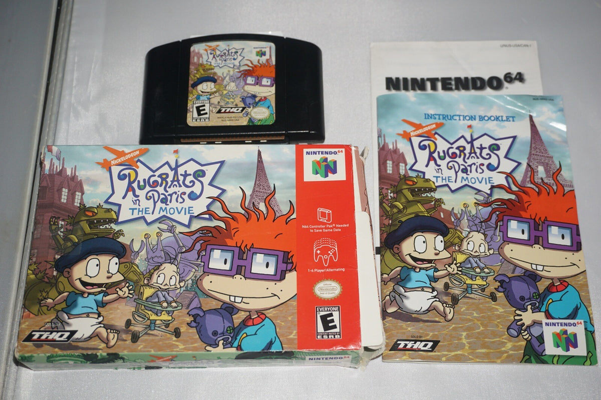 Rugrats In Paris Movie (Nintendo 64 N64) Complete in Box CIB