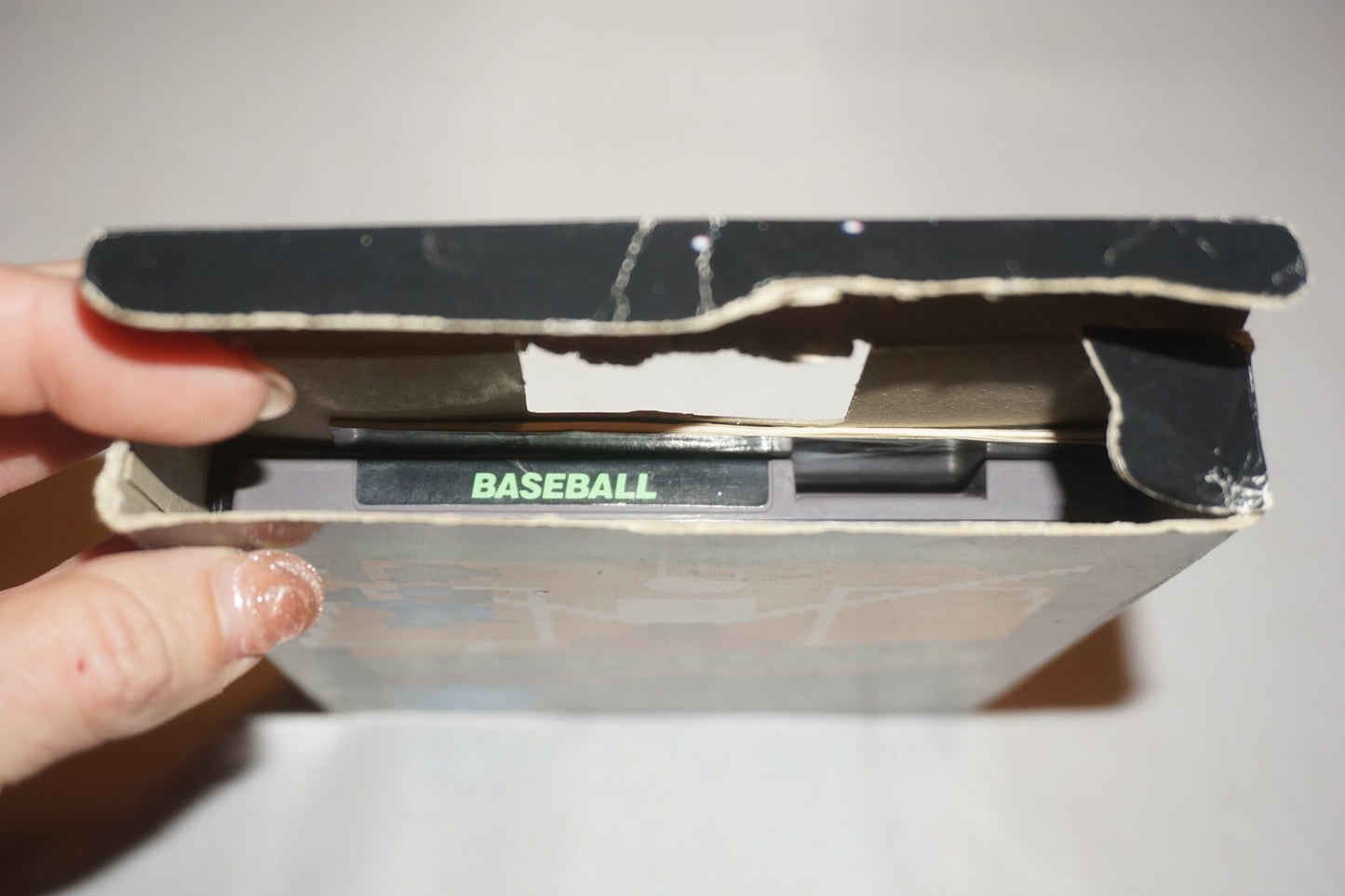 Baseball HANGTAB (Nintendo NES) Complete in Box CIB #3