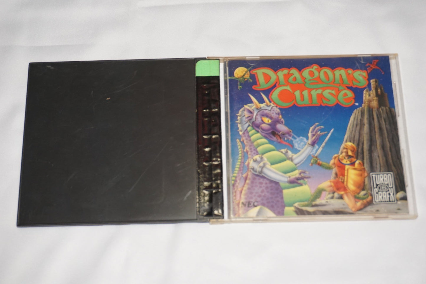 Dragon's Curse (Turbo Grafx 16 Turbografx tg16) Case & Manual ONLY NO GAME
