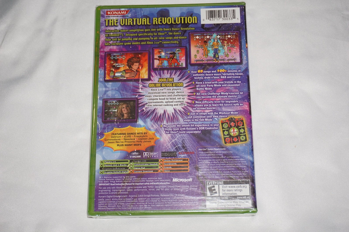 Dance Revolution DDR Ultramix 2 (Microsoft Xbox) NEW Sealed