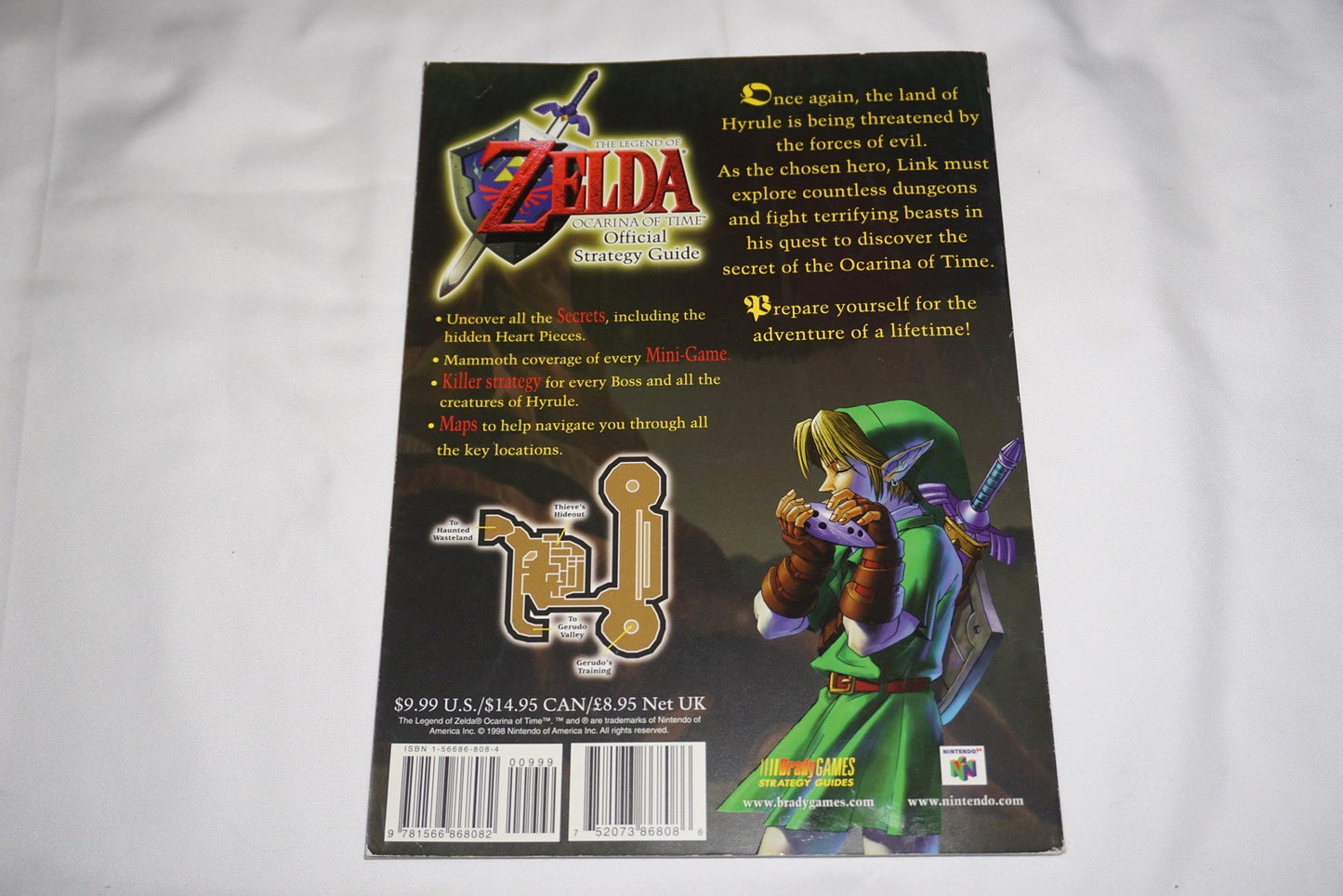 Legend Of Zelda Ocarina Of Time Brady Strategy Guide Nintendo 64 n64